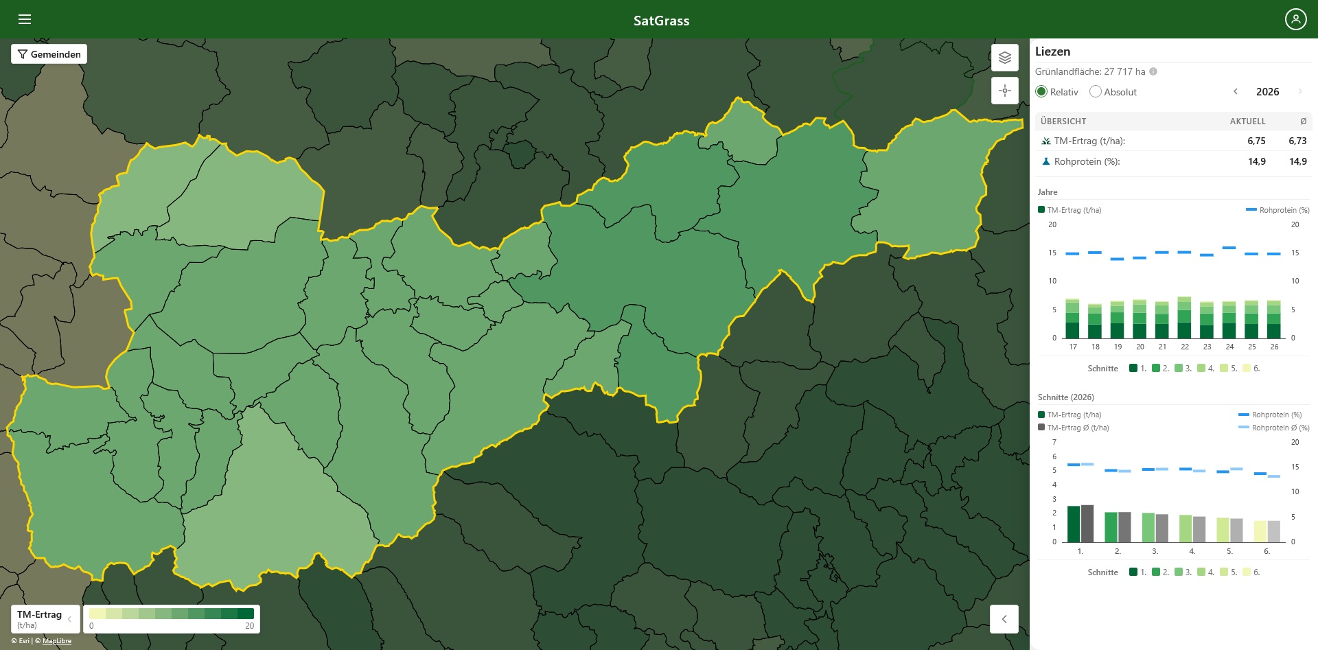 SatGrass Regionsdetail